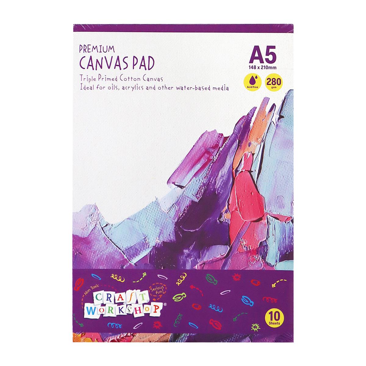 Art Canvas Pad A5 280gsm 10 sheets Val's Wholesale