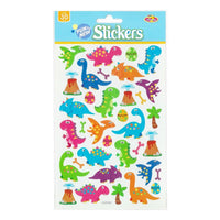 Stickers Dinosaurs Glitter 250x145mm