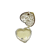 Trinket Box Heart with Flower & Hearts