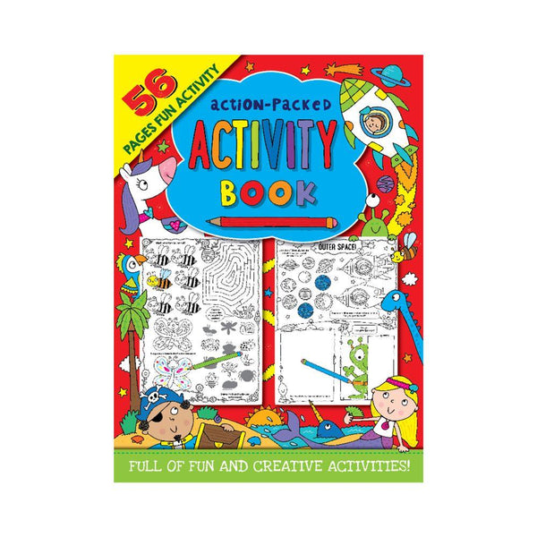 Activity Book Action Packed 56pgs A4