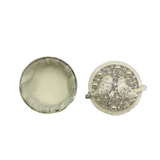 Trinket Box Round with Birds & Pearls