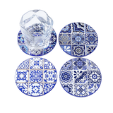 Coasters x 4 - Round Mosaic 2