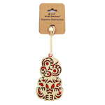 NZ Hanging Ornament Māori Tiki 10cm