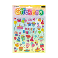 Stickers Happy Birthday Pretty 15x17cm