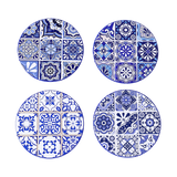Coasters x 4 - Round Mosaic 2