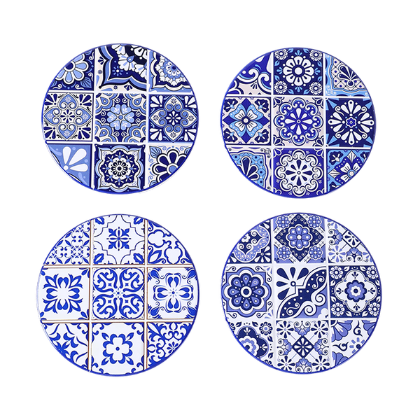 Coasters x 4 - Round Mosaic 2