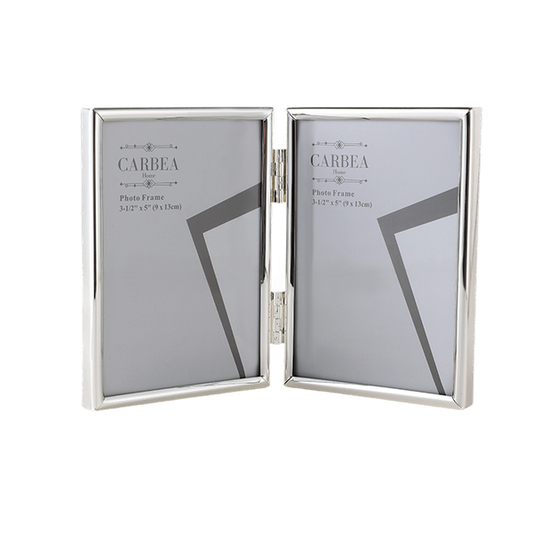 Silver Picture Frame Double 3"x 5"