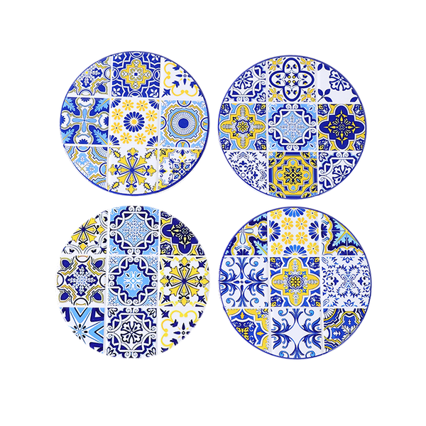 Coasters x 4 - Round Mosaic 1