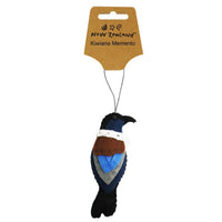 Felt Hanging Ornament NZ Tui 12cm