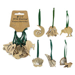 NZ Hanging Ornaments NZ 4cm - Set of 6