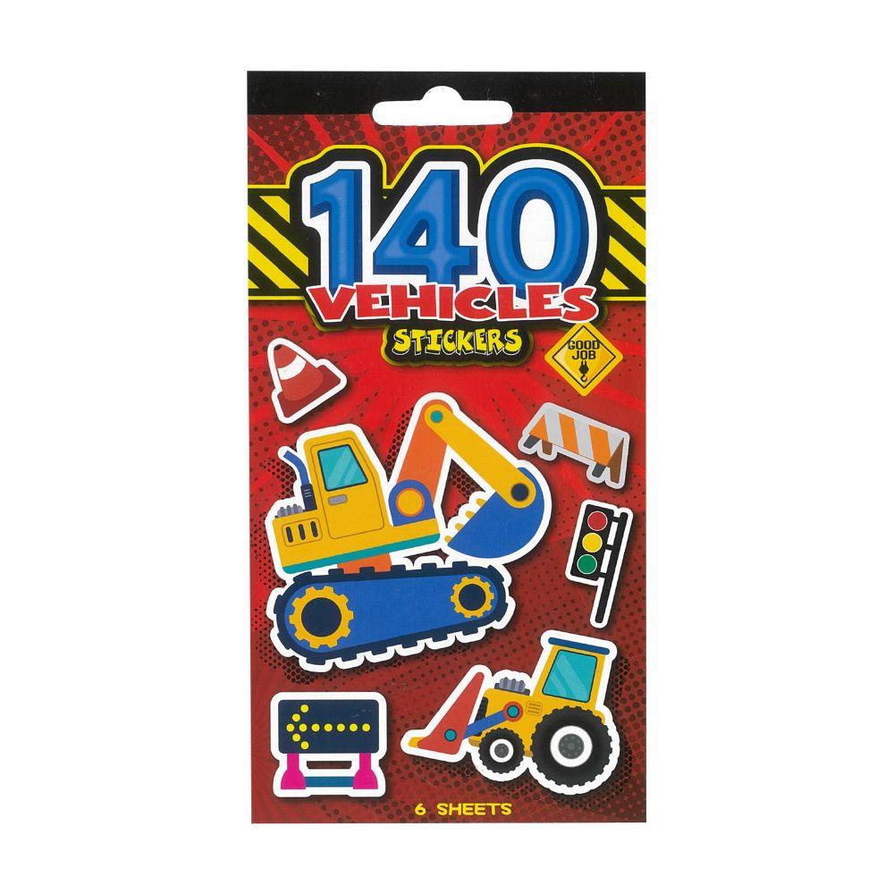 Sticker Pad Vehicles 6 Sheets 140pcs – Val's Wholesale