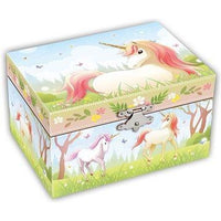 CHILDRENS MUSIC BOX ELECTRA UNICORN 14.8X10.6X8.4CM