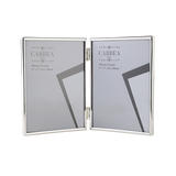 Silver Picture Frame Double 5"x 7"