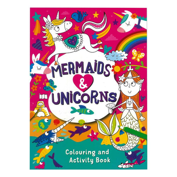 Activity & Colouring Book Mermaid & Unicorn 56pgs