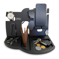 Men's Republic Docking Station and Night Stand - Black