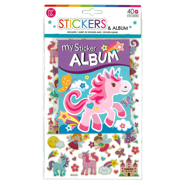 Sticker Album Unicorns 260x160mm