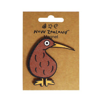 Magnet Wooden NZ Kiwi Bird B/C 6.7cm