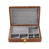 Jewellery Box Black Walnut Wood Single Level