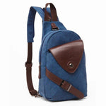 Men's Republic Canvas Sling Bag Backpack - Blue