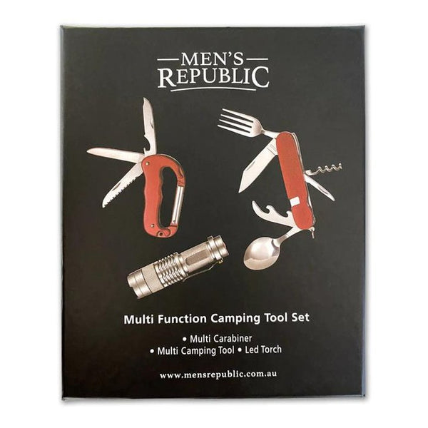Men's Republic Multi Tool Camping Multifunction Set and Torch