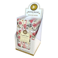 Scented Sachets English Rose 12pc - Box of 12