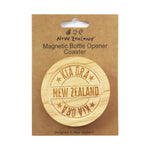 Bottle Opener Magnet Coaster NZ 8cm