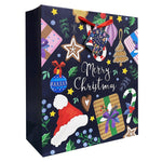 Xmas Gift Bag XL Navy 40x50x17cm