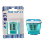 Pencil Sharpener 2 hole Blue