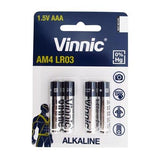 Battery Vinnic  AAA Alkaline B/C 4pc
