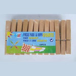 Pegs Wooden Spring 24pc