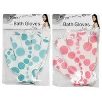 Bath Glove 2pc assorted