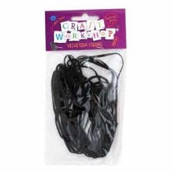 Craft String Leather Black 7m PBH - CLEARANCE PRODUCT