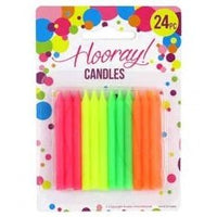 Candle 24pc Neon