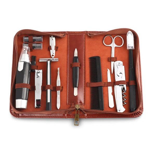Men's Republic Grooming Kit - 12 Pieces in Zipper Bag