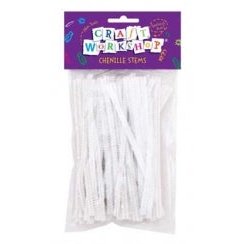 Pipe Cleaners White 50pc 15cm
