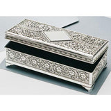 JEWELLERY BOX DIAMOND 7" SILVERPLATED FINISH