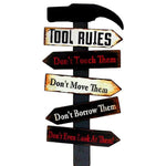 Men's Republic Retro Metal Sign - Tool Rules