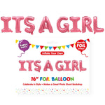 Balloon It's A Girl Foil Pink 40cm