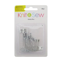 Sewing 20pc Assorted Safety Pins 0-4