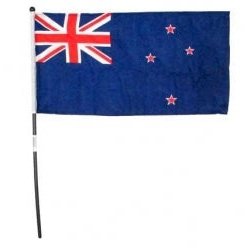 Flag Hand Held of NZ  15x30cm