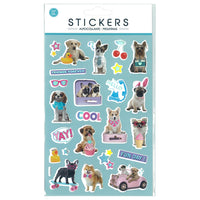 Stickers Puffy Foil Dogs