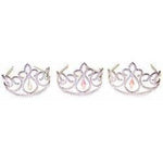 Dress Up Silver Tiara w/colour Jewellery